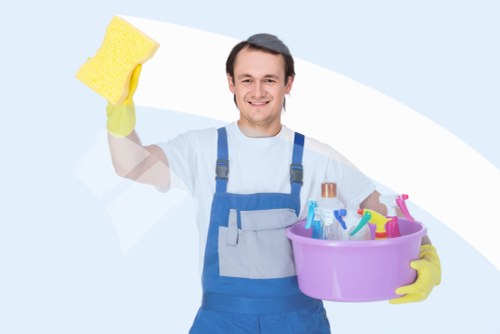 Local carpet cleaner treating stains and traffic marks in a TW8 property
